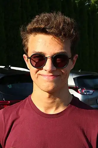 Норрис в дни Гран-при Австрии 2019 года