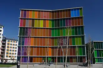 Фасад МУСАК (Леон), Mansilla+Tuñón, Премия Мис ван дер Роэ 2007 г.