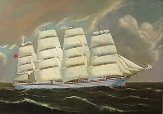 Парусник в 1896 году