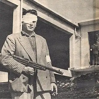 Вооружённый сторонник временного правительства в Роверете