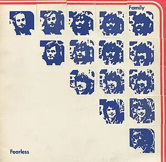 Обложка альбома Family «Fearless» (1971)