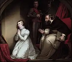 «Фекенхем и Джейн Грей»Копия 1833 года с картины Норткота, 1792