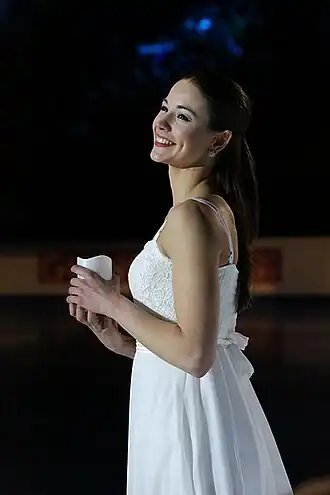 Федерика во время показательноговыступления на чемпионате Европы (2016)