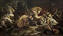 Победа маркграфа Людвига Вильгельма Баденского над турками в битве при Сланкамене в 1691 году. 1879, Кунстхалле, Карлсруэ