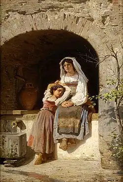 Дети в Кампанье. Ок. 1895. Картон, масло. Частное собрание