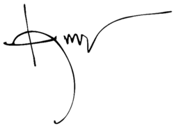 Изображение автографа