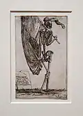 Фигура смерти, несущая знамя. Ок. 1620. Офорт