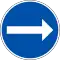 Pakollinen ajosuunta/Påbjuden körriktning