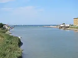 Устье реки в городе Римини