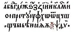 Шрифт типографии Мамоничей. Около 1600 года