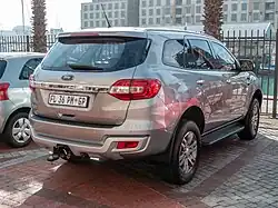 Вид сзади (до фейслифта, ЮАР)