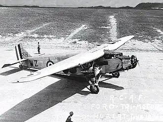Ford Trimotor ВВС Канады, июнь 1931