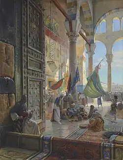 Передний двор Мечети Омейядов в Дамаске