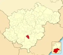 Расположение муниципалитета на карте провинции