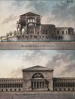 Форум Бонапарта. Проект здания Таможни и терм