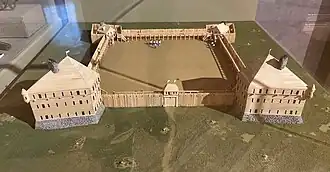 Карта форта Сен-Жан в 1750-х годах; вероятно неточное изображение его планировки 1775 года