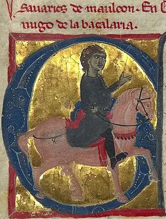 Савари-де-Молеон на средневековой миниатюре