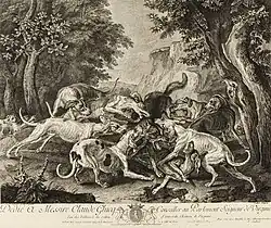 Охота на волка. По оригиналу Ф. А. Депорта