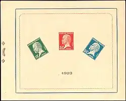 Три марки на одном блоке