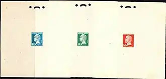 По одной марке на блоке