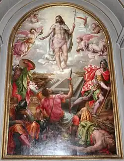 Ф. Брина. Воскресение Христа. 1570. Дерево, масло