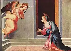 Благовещение. Ок. 1530. Дерево, темпера. Частное собрание