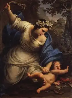 Целомудрие наказывает любовь. Ок. 1730