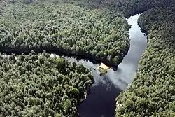 Река Гордон в месте слияния с рекой Франклин