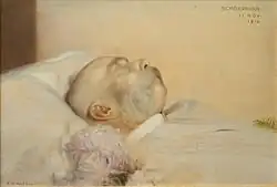 Император Франц Иосиф на смертном одре 22 ноября 1916 года