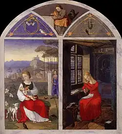 Суламифь и Мария. 1811. Дерево, масло. Музей Георга Шефера, Швайнфурт