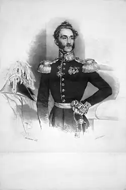 Литография работы Йозефа Крихубера, 1837 г.