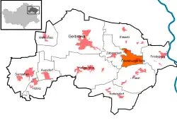 Фридебургерхютте на карте городского округа