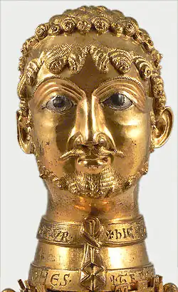 Бюст-реликварий Фридриха I Барбароссы, (ок. 1160 г.).