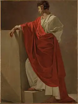 Натурщик в античной тоге