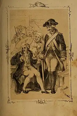 Михаил Ломоносов и прусские солдаты. Около 1847