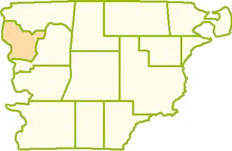 Департамент Футалеуфу на карте