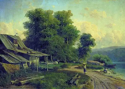 Пейзаж. Вид в Парголове,  Фёдор Васильев, 1868 год
