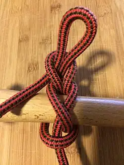 Tumble hitch[англ.], Tumble hitch, a better, Highwayman's hitch, Bank Robbers Knot, Getaway hitch or Quick-release knot.