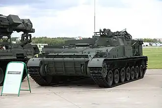 Гусеничный минный заградитель ГМЗ-3 на шасси СУ-100П.