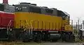 LLPX #2210, a EMD GP38AC, a rental locomotive owned by the GATX Rail Locomotive Group, at Kitchener, Ontario