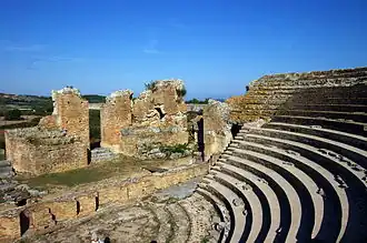 Руины амфитеатра в Никополе