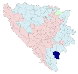 Община Гацко на карте