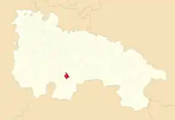 Расположение муниципалитета на карте провинции
