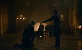 Джейме Ланнистер посвящаетБриенну Тарт в рыцари