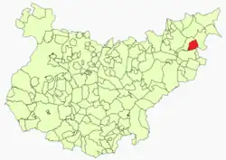 Расположение муниципалитета Гарбаюэла на карте провинции