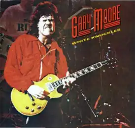 Обложка альбома Гэри Мура «White Knuckles» (1985)