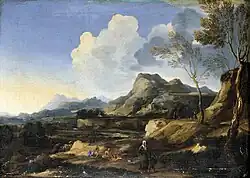 Итальянский пейзаж. 1670-е. Холст, масло. Частное собрание