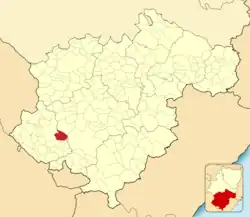 Расположение муниципалитета на карте провинции