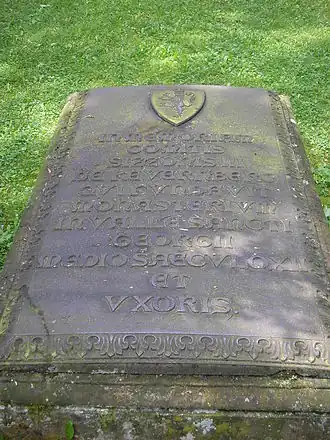 Мемориальная доска Зиццо III в монастыре Георгенталь