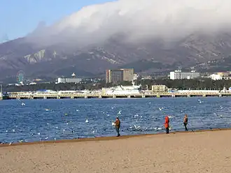 Вид на Маркотхский хребет от Геленджикской бухты